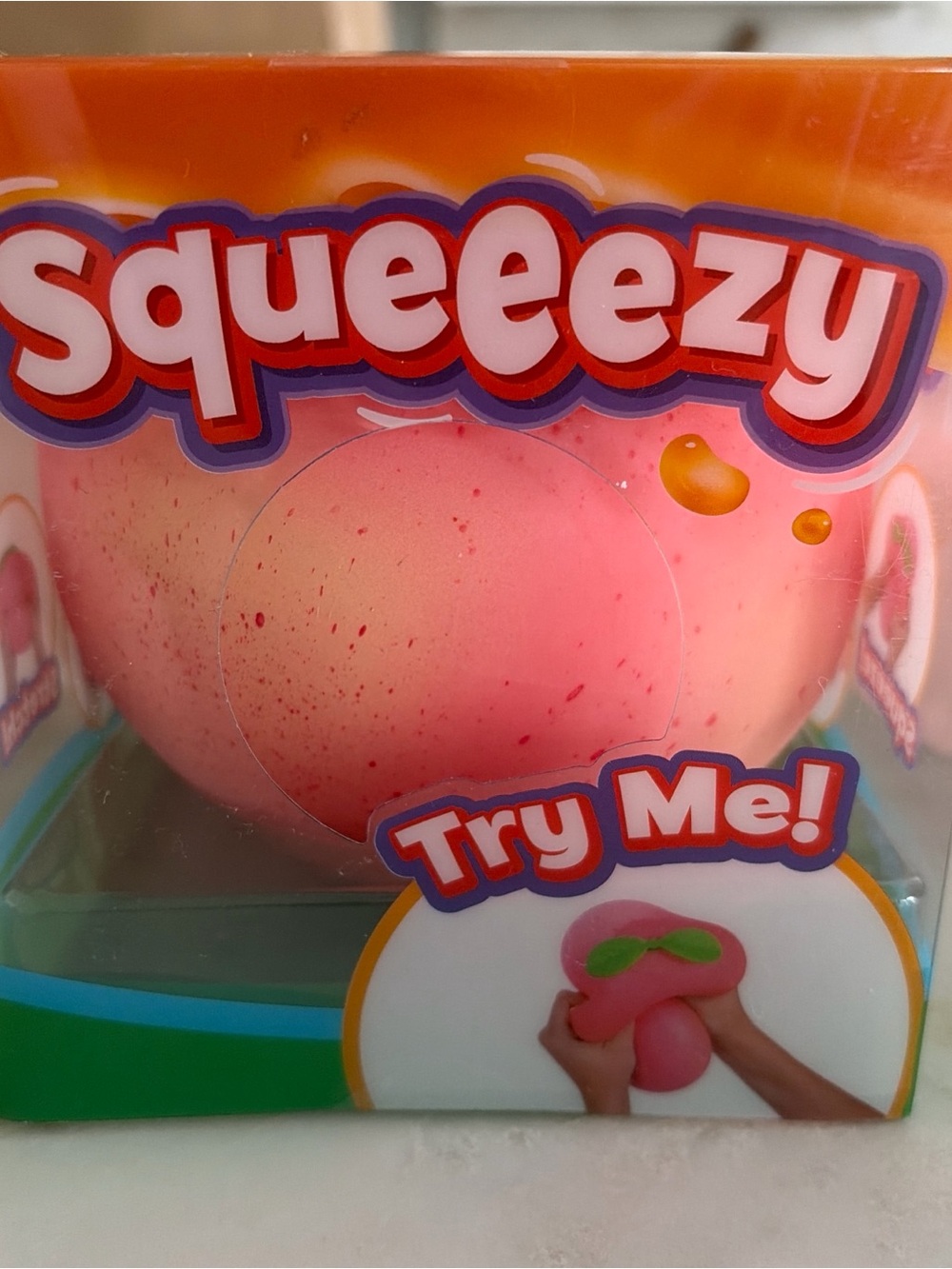 Squeeezy Pink Squeeze Ball Stress Toy by